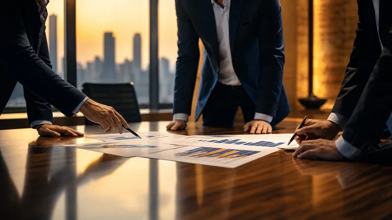 Advisors reviewing growth charts at a conference table, Minnesota Small Business Grants and Loans
