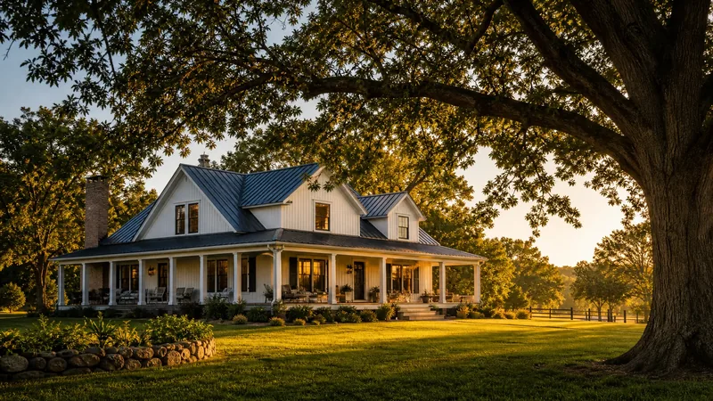 White farmhouse with a wide porch among trees at golden hour, Minnesota Short-Term Rental Rules by City